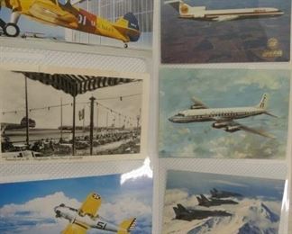 BOOK OF AVIATION POSTCARDS 