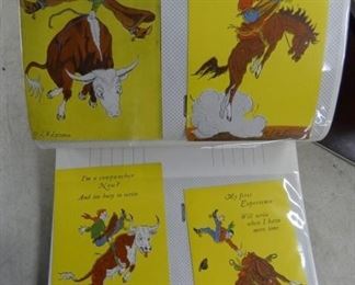 BOOK OF COWBOY POSTCARDS 