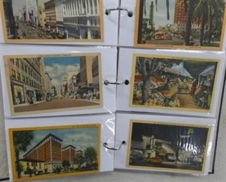 BOOK OF 250 EARLY USA POSTCARDS 