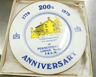 200TH ANNV. PERSVERENCE COMM. PLATE