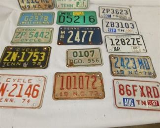 VIEW 3 70-80'S MOTORYCLE TAGS