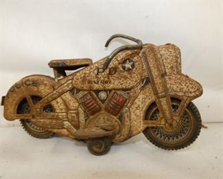 TIN FRICTION POLICE MOTORCYCLE