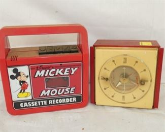 MICKEY MOUSE RECORD PLAYER,GE RADIO
