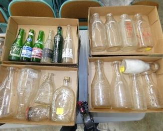 VARIOUS EARLY MILK BOTTLES AND OTHERS