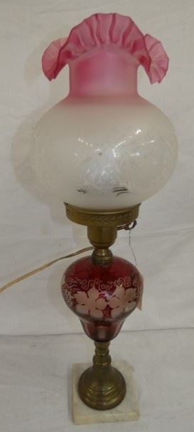 CRANBERRY PARLOR LAMP