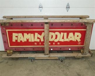 VIEW 4 72X26 FAMILY DOLLAR CAN SIGN