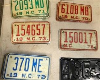 COLLECTION NC MOTORCYCLE TAGS