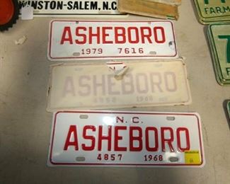 COLLECTION ASHEBORO CITY TAGS