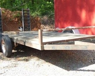 DUAL AXLE FLAT BED TRAILER