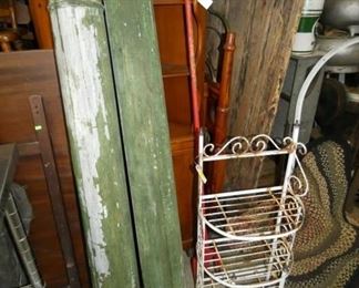 MULE POST, WROUGHT IRON ITEMS