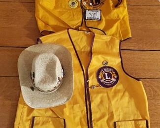 Lions club vests and pins