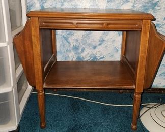 Vintage magazine table