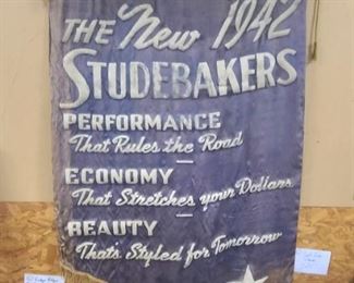 1942 Studebaker advertisement banner