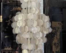Hanging Shell lamps.