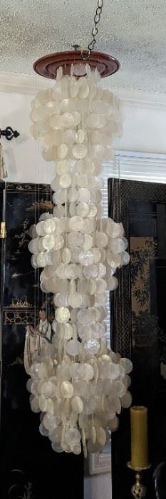 Hanging Shell lamps.