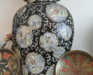 Ginger jar and plates.