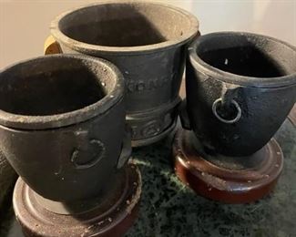 Terracotta storage vessels.