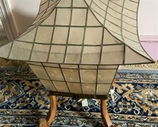Pagoda style lamp.