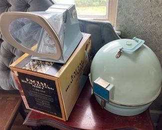 Vintage hair dryer and facial mister.