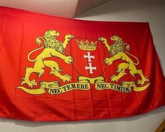 City of Danzig Germany German rough tex knitted flag.