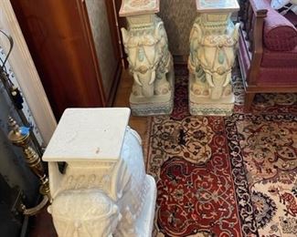 Elephant garden stools.