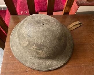 WWI Doughboy military helmet.