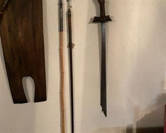 Vintage knives, swords and shields (more information to follow).