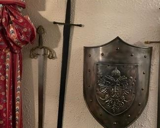 Vintage swords and shields (more information to follow).