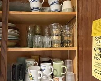Mugs and glassware.