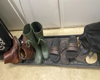 Men's boots and shoes.