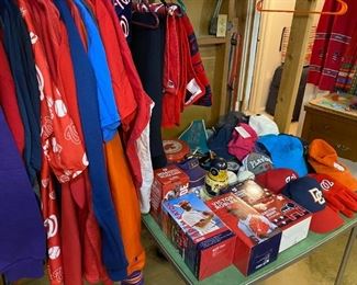 Nats items and other sporting gear.