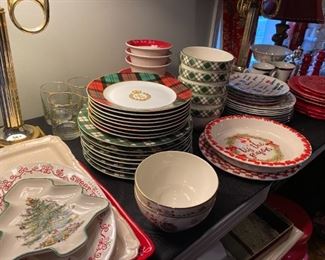 Large selection of Christmas items.