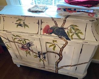 Painted cabinet.