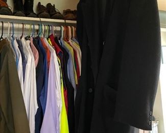 Men's clothes and shoes.