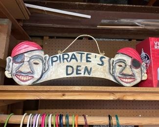 Pirates Den sign.