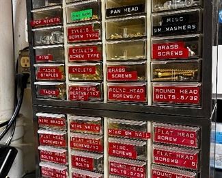 ORGANIZERS FULL OF HARDWARE 