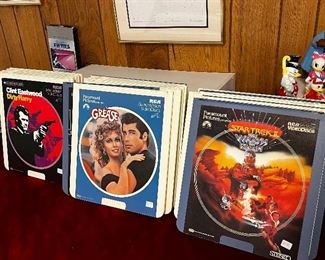 Nice collection of RCA Selectavision Video Disks 