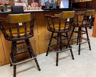 Set of three barstools
