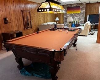 9 foot Orleans Brunswick pool table with all accessory’s