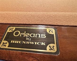 9 foot Orleans Brunswick pool table with all accessory’s