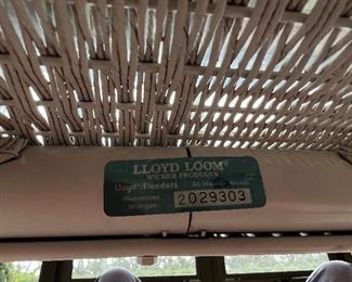 Lloyd loom indoor outdoor wicker furniture by Lloyd Flanders