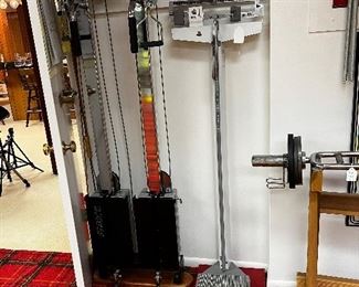 Marcy stack home gym and detecto scale