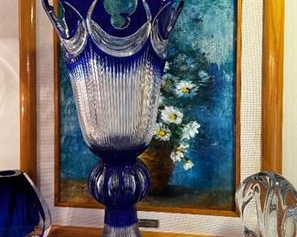 
Another Bohemian glass urn