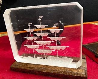 Handsome Lucite sculpture