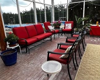 All patio furniture in the greenhouse was purchased at Forshaw