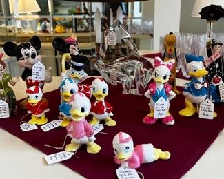 Wonderful set of vintage mid century ceramic Walt Disney Production figurines