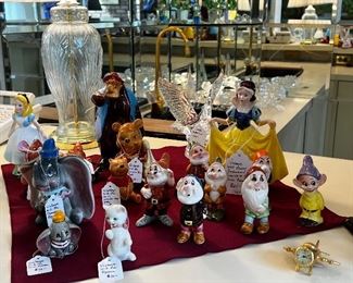 Wonderful set of vintage mid century ceramic Walt Disney Production figurines