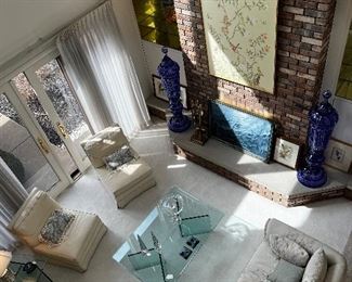 LIVING ROOM FROM 2ND FLOOR OVERLOOK