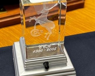Colt firearms collectors association light up paperweight