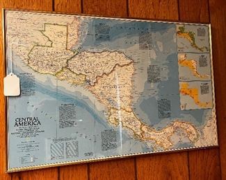 Assorted framed maps